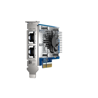  Сетевая карта QNAP QXG-10G2T-X710 LAN Expansion Card, PCIe Gen3 x4, Two 10GbE (10G / 5G 2.5G 1G 100M)) Ports with SR-IOV and iSCSI, Block-based, Suppo 