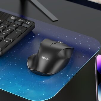  Мышь HOCO GM24 Mystic six-button dual-mode business wireless mouse черный 