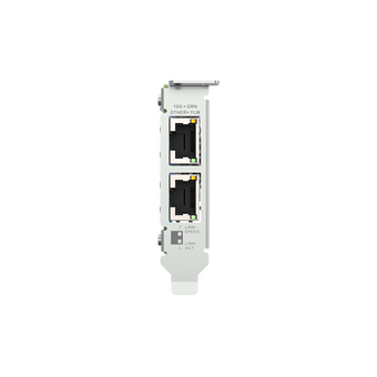 Сетевая карта QNAP QXG-10G2T Dual-port BASET 10GbE network expansion card; low-profile form factor; PCIe Gen3 x4 