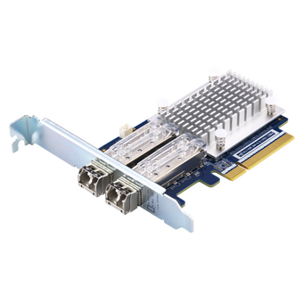  Сетевая карта QNAP QXP-16G2FC Dual-port Fiber Channel adapter, 2 x 16 Gb / s SFP +, PCIe Gen3 x8. For QTS OS Only 