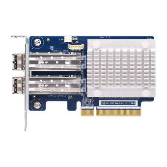  Сетевая карта QNAP QXP-16G2FC Dual-port Fiber Channel adapter, 2 x 16 Gb / s SFP +, PCIe Gen3 x8. For QTS OS Only 