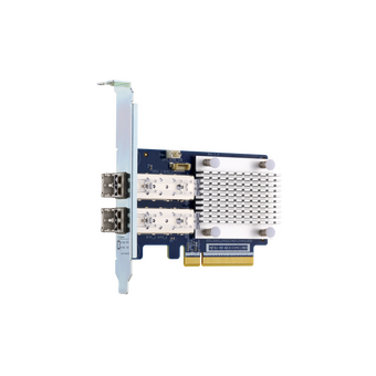  Сетевая карта QNAP QXP-16G2FC Dual-port Fiber Channel adapter, 2 x 16 Gb / s SFP +, PCIe Gen3 x8. For QTS OS Only 