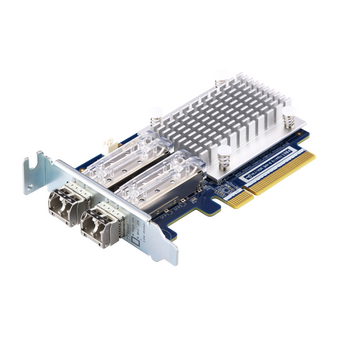  Сетевая карта QNAP QXP-16G2FC Dual-port Fiber Channel adapter, 2 x 16 Gb / s SFP +, PCIe Gen3 x8. For QTS OS Only 