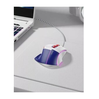  Мышь HOCO GM31 Overlord luminous gaming wired mouse бело-голубой 