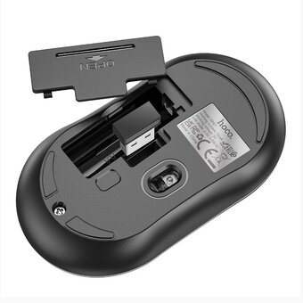  Мышь HOCO GM21 Platinum 2.4G business wireless mouse бело-серый 