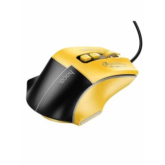  Мышь HOCO GM31 Overlord luminous gaming wired mouse черно-желтый 