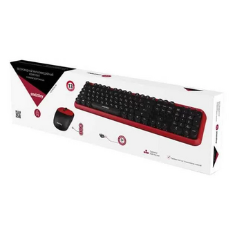  Комплект клавиатура и мышь SMARTBUY SBC-620382AG-RK черный/красный 