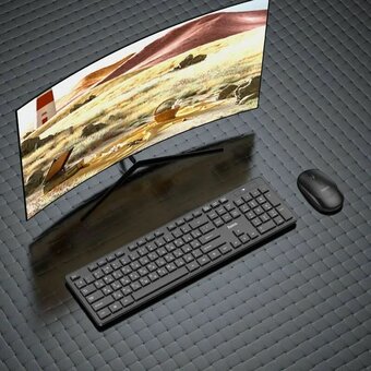  Клавиатура HOCO GM17 Wireless business keyboard and mouse set черный 
