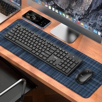  Клавиатура HOCO GM17 Wireless business keyboard and mouse set черный 
