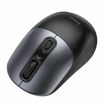  Мышь HOCO GM28 2.4G business wireless mouse black металически-серый 