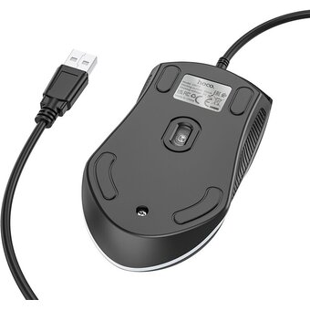  Мышь HOCO GM19 Enjoy gaming luminous wired mouse black 