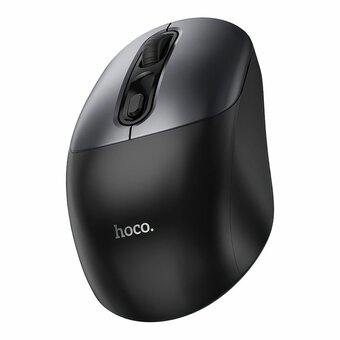  Мышь HOCO GM28 2.4G business wireless mouse black металически-серый 