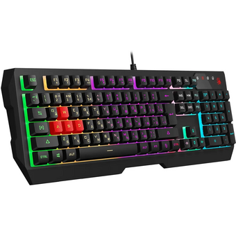  Комплект клавиатура и мышь A4TECH Bloody B1700 (B1700 (B140N + ES7 + BP-50M), USB черный 