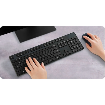  Клавиатура и мышка беспроводная XIAOMI Mijia Wireless Set 2 (WXJS02YM) Black клавиатура RU 