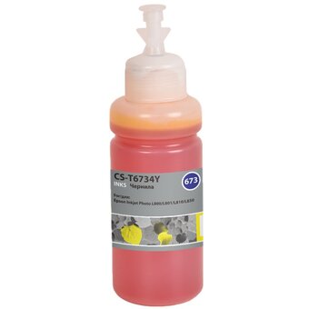  Чернила Cactus CS-T6734Y 673 желтый 70мл для Epson Inkjet Photo L800/L801/L810/L850 