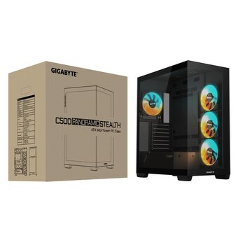  Корпус Gigabyte C500P ST Black 
