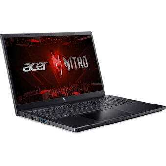  Ноутбук Acer Nitro V 15 ANV15-51-51AT (NH.QNACD.009) Core i5 13420H 16Gb SSD512Gb NVIDIA GeForce RTX 2050 4Gb 15.6" IPS FHD (1920x1080) noOS black 