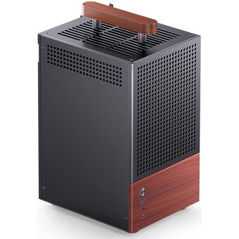  Корпус JONSBO T6 Black без БП, боковая панель из закаленного стекла, mini-ITX, черный 