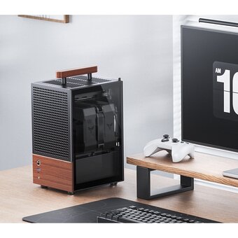  Корпус JONSBO T6 Black без БП, боковая панель из закаленного стекла, mini-ITX, черный 
