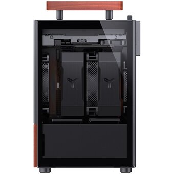  Корпус JONSBO T6 Black без БП, боковая панель из закаленного стекла, mini-ITX, черный 
