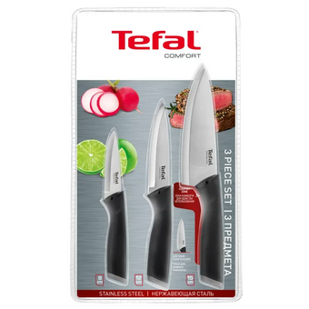  Набор ножей кухон. Tefal K221S375 (2100121762) компл.3шт черный 