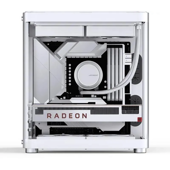  Корпус JONSBO TK-1 2.0 White без БП, боковая панель из закаленного стекла (панорама), mini-ITX, micro-ATX, белый 