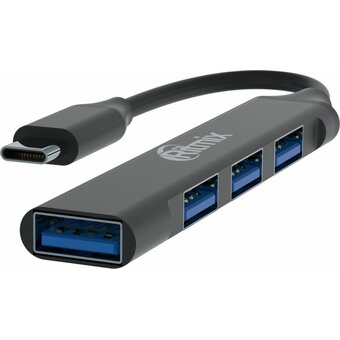  USB-hub Ritmix CR-4401 серый 