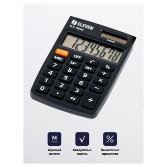  Калькулятор ELEVEN SLD-100NR черный 