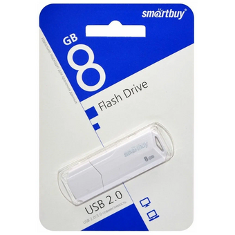  USB-флешка SmartBuy Clue (SB8GBCLU-W) 8GB White 