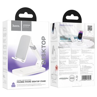  Настольная подставка HOCO HD8 Blackfish folding desktop stand white 
