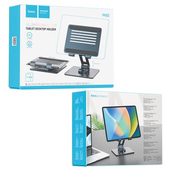  Настольный держатель для планшета HOCO PH52 Might metal rotating tablet desktop holder серый 