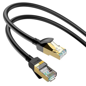  Кабель сетевой HOCO US02 Level pure copper gigabit ethernet cable (L-1m) black 