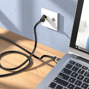  Кабель сетевой HOCO US02 Level pure copper gigabit ethernet cable (L-3M) black 