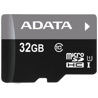  Карта памяти microSD A-DATA AUSDH32GUICL10-RA1 32GB microSDHC Class 10 UHS-1 (SD адаптер) 