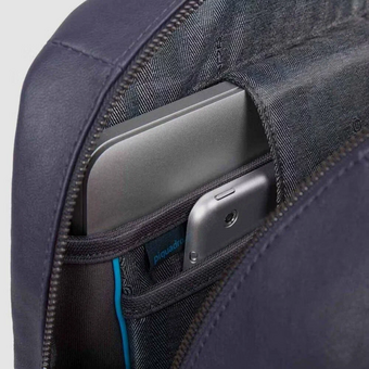  Рюкзак Piquadro Black Square CA4762B3/BLU4 темно-синий кожа 