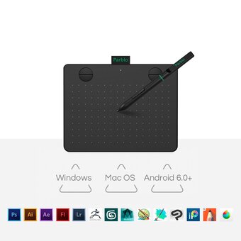  Графический планшет PARBLO A640 V2 А6 черный 