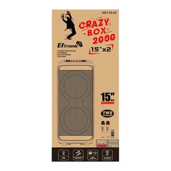  Портативная акустика ELTRONIC 30-55 Crazy box 2000 