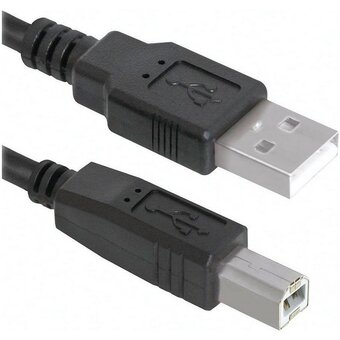  Кабель интерфейсный Bion BXP-CCP-USB2-AMBM-018, USB 2.0 AM/BM, 1.8м, черный 