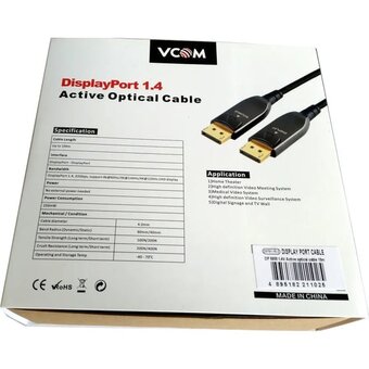  Активный оптический кабель VCOM D3751-15M DP1.4 32GBs/8K 60Hz 15м 
