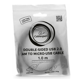  Кабель Gembird/Cablexpert CC-mUSB2D-1M USB 2.0 мультиразъем USB AM/microB 5P 1м 