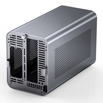  Корпус JONSBO N1 Gray без БП, mini-ITX, SFX, серый 