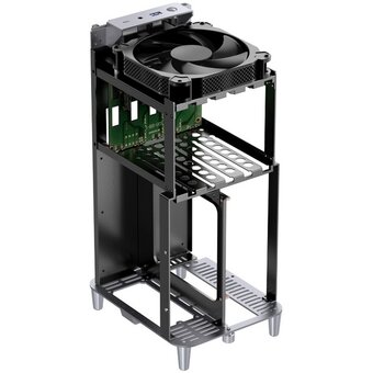  Корпус JONSBO N1 Gray без БП, mini-ITX, SFX, серый 