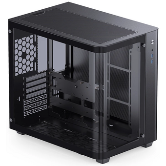  Корпус JONSBO TK-3 Black без БП, боковая панель из закаленного стекла (панорама), mini-ITX, micro-ATX, ATX, черный 