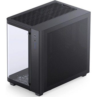  Корпус JONSBO TK-3 Black без БП, боковая панель из закаленного стекла (панорама), mini-ITX, micro-ATX, ATX, черный 