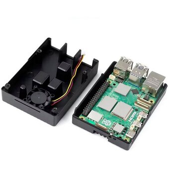  Корпус ACD RA794 металлический для Raspberry Pi 5 c охлаждающим вентилятором 