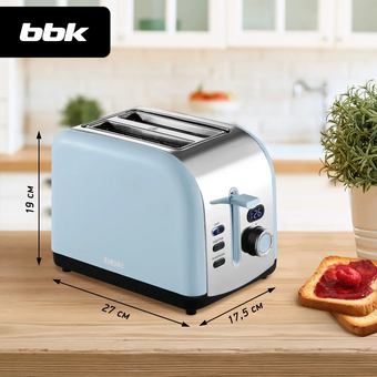  Тостер BBK TR75 светло голубой 