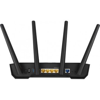  Роутер беспроводной Asus TUF-AX3000 10/100/1000BASE-TX/4G ready черный 