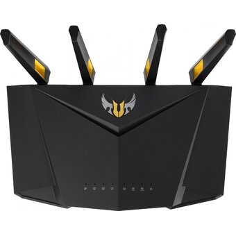  Роутер беспроводной Asus TUF-AX3000 10/100/1000BASE-TX/4G ready черный 