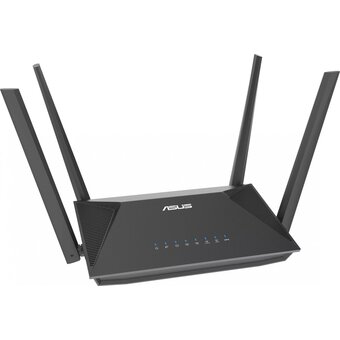  Роутер беспроводной Asus RT-AX52 AX1800 10/100/1000BASE-TX черный 