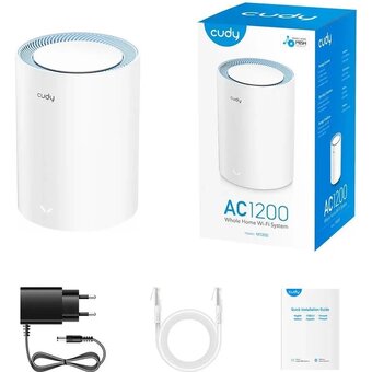  Бесшовный Mesh роутер Cudy M1200 (1-Pack) AC1200 10/100BASE-TX белый 